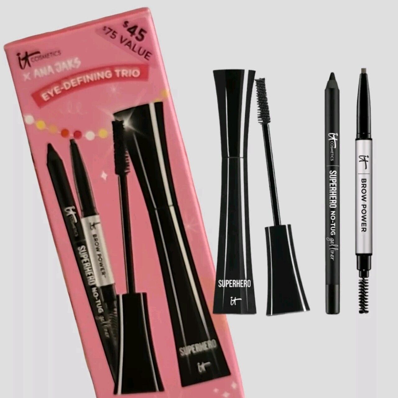 It Cosmetics Trio Beautiful Together Eye-Defining Mascara Eyeliner & Brow Pencil ✨