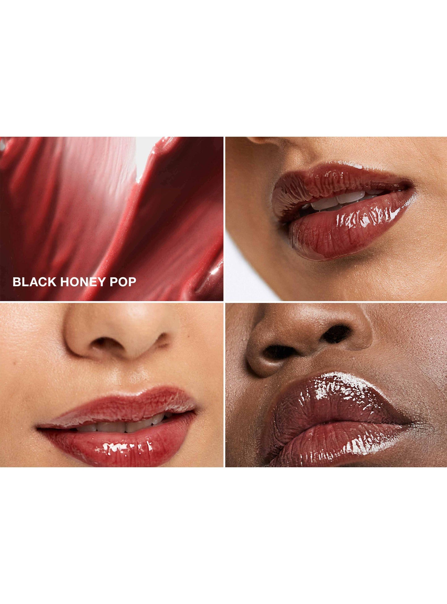 Labial Clinique Pop Plush™ Creamy Lip Gloss Black honey
