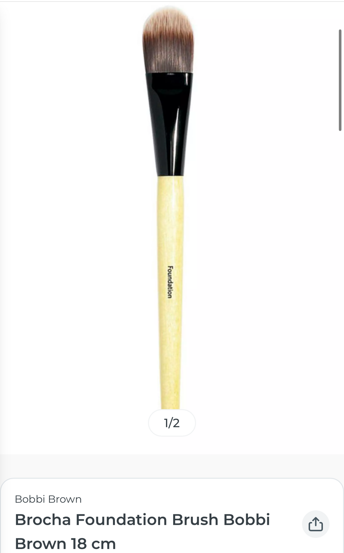 Brocha Bobbi Brown para base de maquillaje