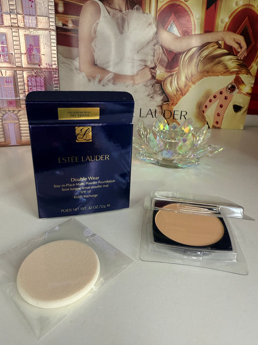 Polvo Base Estée Lauder Maquillaje Polvo Double Wear Stay In Place Matte repuesto 3w1 tawny