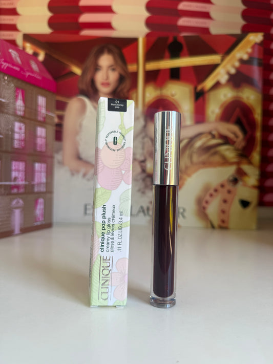 Labial Clinique Pop Plush™ Creamy Lip Gloss Black honey