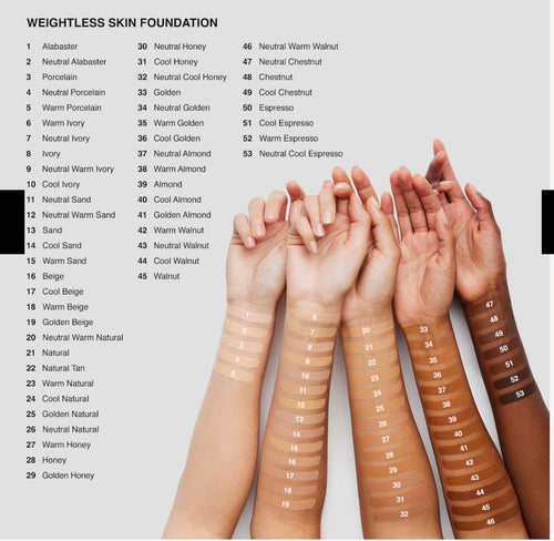 Base de maquillaje Bobbi Brown weightless foundation varios tonos