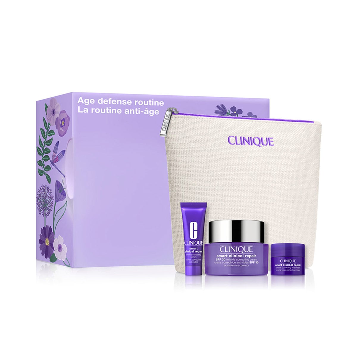Set clinique cuidado facial smart day to the aging 50ml