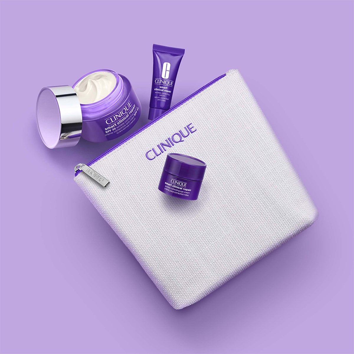 Set clinique cuidado facial smart day to the aging 50ml