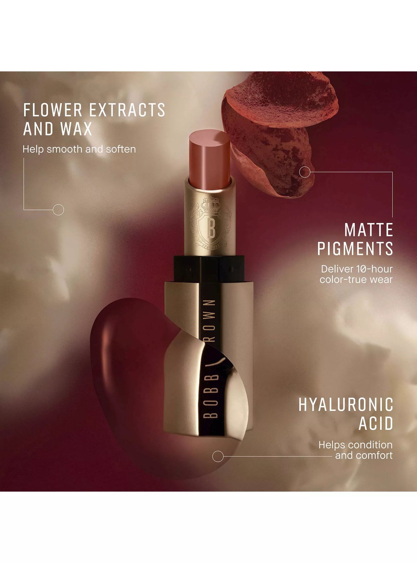 Labial Bobbi Brown Luxe Lipstick Afternoon tea 64